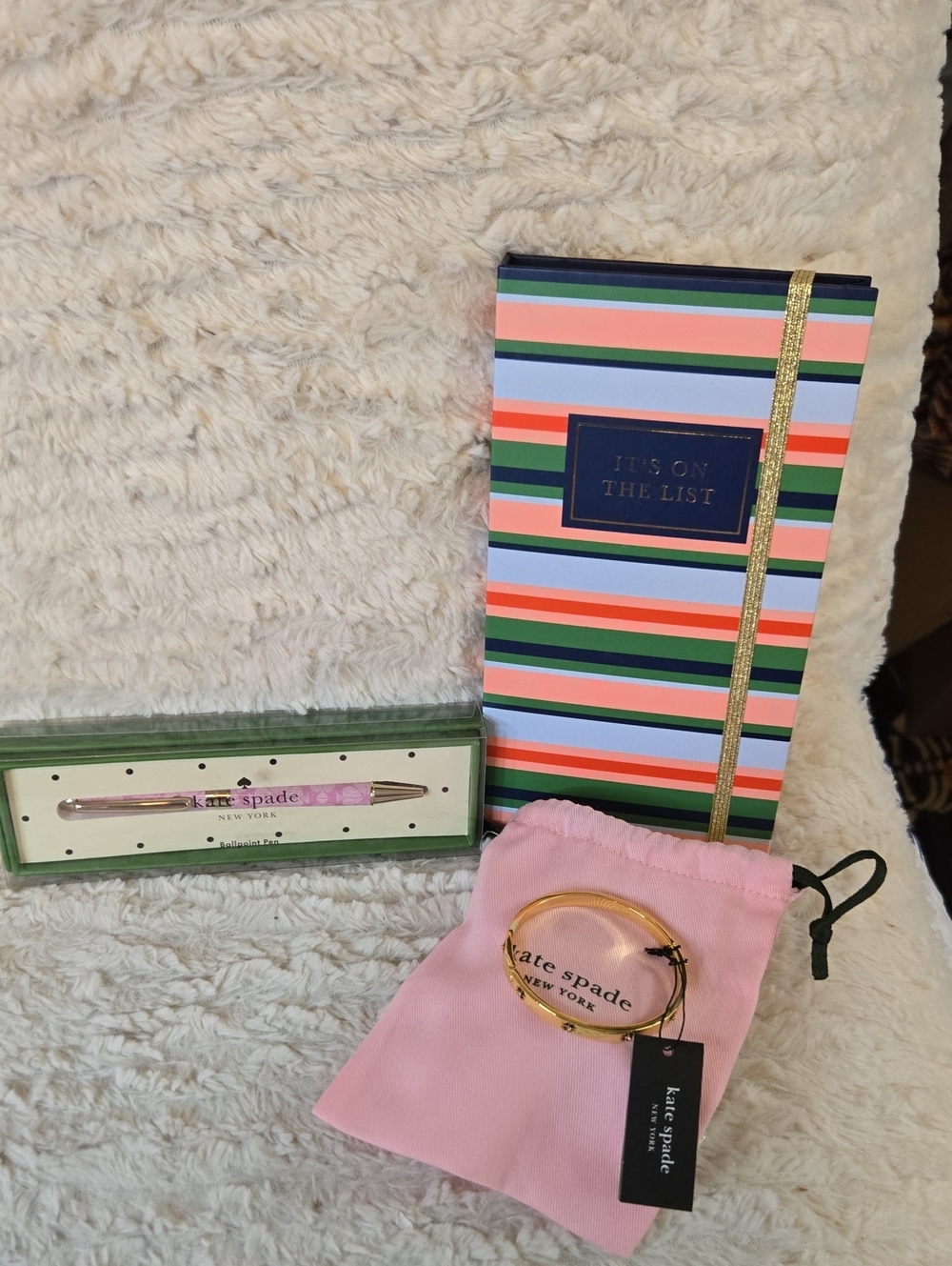 Kate Spade Bangle Bracelet Pen And Paper Bundle